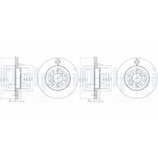 2x DELPHI BREMSSCHEIBEN 292mm BELÜFTET HINTEN passend für ALFA ROMEO 159 BRERA