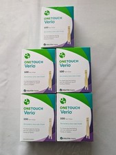 500 tiras reactivas de glucosa para diabéticos One Touch VERIO | 5x100ct | caducidad 6/2027-11/30/27