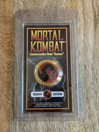 Mortal Kombat 1992 Limited Metal Slammer Gold Plated Trophy Edition Sealed New