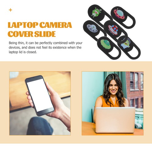 6 pcs Tablet Camera Covers Computer Slide Camera Cover Phone Privacy Camera - 第 4/12 張圖片