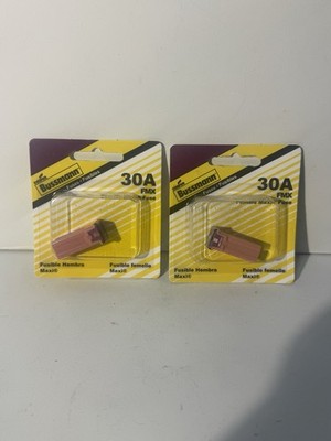 2x Bussmann (BP/FMX-30-RP) Pink 30 Amp Female Maxi Fuse