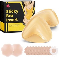 Double Sided Sticky Bra Push Up, Invisible Bra Pad Inserts for large breasts