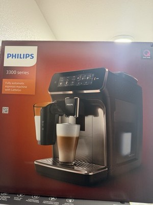 Philips 3300 Series Bean-to-Cup Espresso Machine LatteGo Digital Control