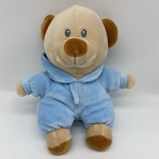 Ty PJ Bear Blue Teddy Bear Plush Blue Hooded Pajamas Stuffed Animal 7 inch 2021