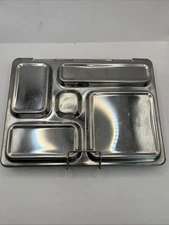 PlanetBox Rover Stainless Steel Metal 5 Compartment Bento Lunch Box