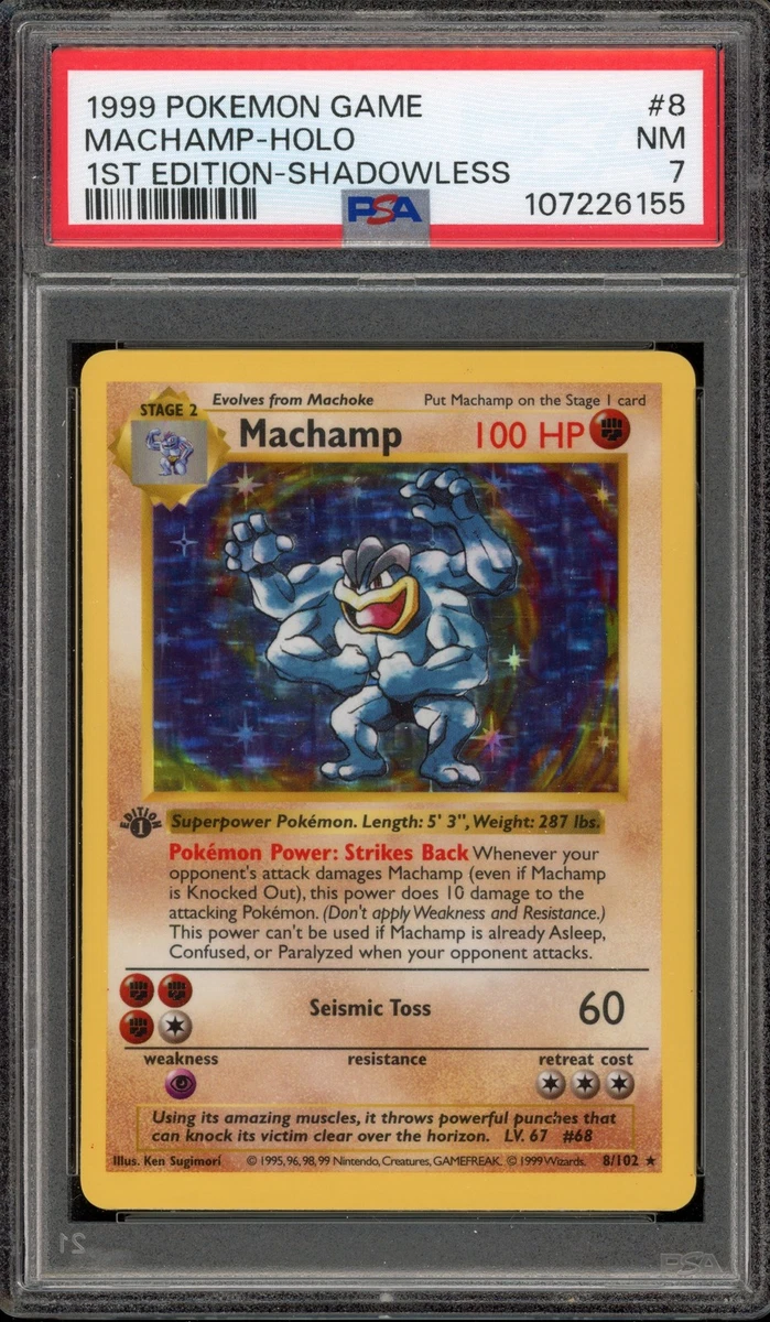 Pokémon TCG Professional Sports Authenticator (PSA) Base Set Grade