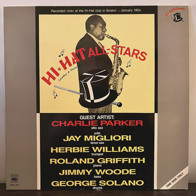 CHARLIE PARKER With Hi-Hat All-Stars (1988 Spain) - 12'' Vinyl Record LP - EX