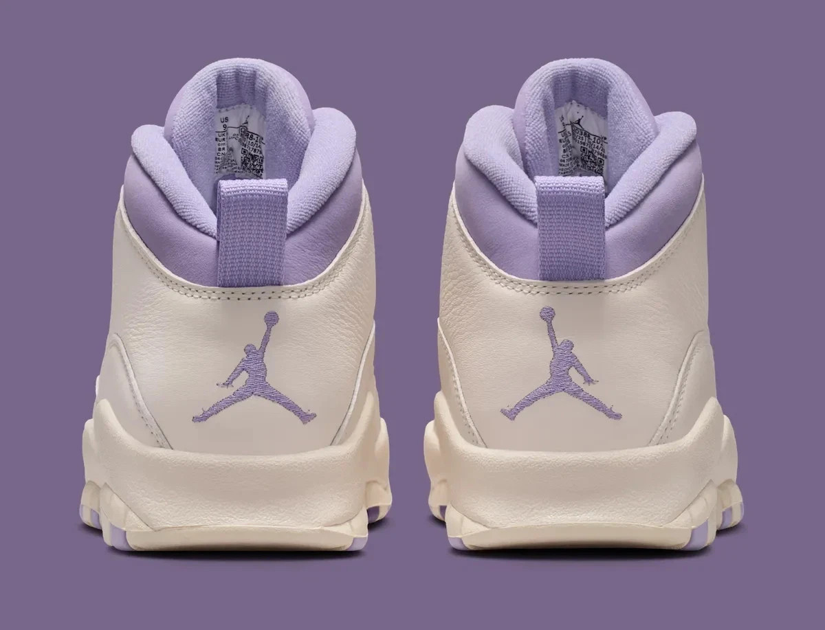 Nike Air Jordan 10 Retro Hydrangeas Chalk Grape Sneakers IQ0388