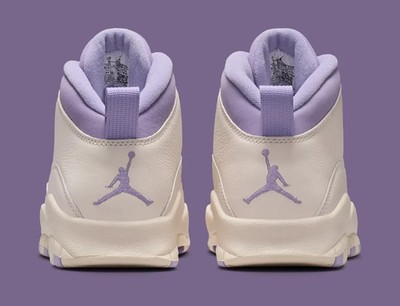 Nike Air Jordan 10 Retro Hydrangeas Chalk Grape Sneakers IQ0388