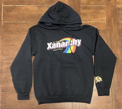 Lil Xan Hoodie Mens Anarchy Tour Candy Print Official Merch Music Black Sz S New