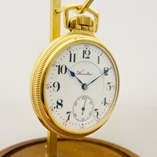 1908 Hamilton 16S 21J Grade 992 Railroad Grade Pocket Watch Working