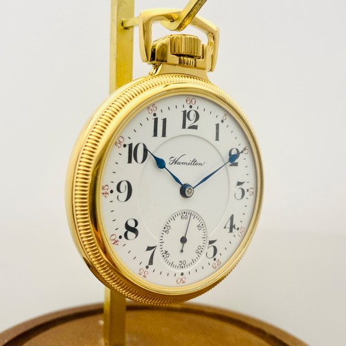 1908 Hamilton 16S 21J Grade 992 Railroad Grade Pocket Watch Working