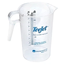 TeeJet Calibration Container 69 Fluid OZ (2.0L) Reads Standard and Metric