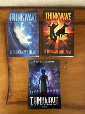 Lot of 3 Thinkwave Books 1-3 PB by R. Duncan Williams Book #1 *SIGNED*