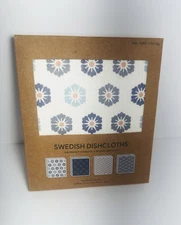 Swedish Dishcloths 12 Pack - Perfect Combo Of Sponge & Cloth Assorted Pattern