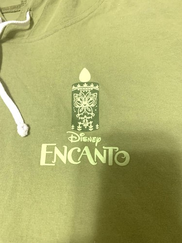 Encanto BRUNO Hooded Disney Spirit Jersey Glow In The Dark Green Unisex Size L - Picture 3 of 9
