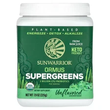 SunWarrior Ormus Super Greens Organic Plant Based Super Food Detox Powder 7.9oz