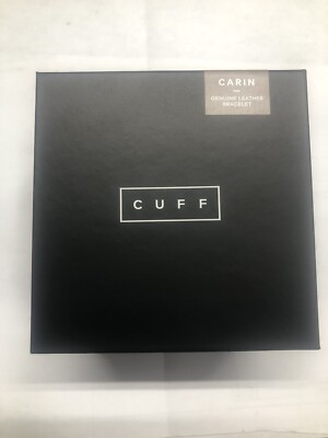 Cuff Jewelry Just Got Smart Carin Genuine Leather Bracelet W Emergency Alerts BN