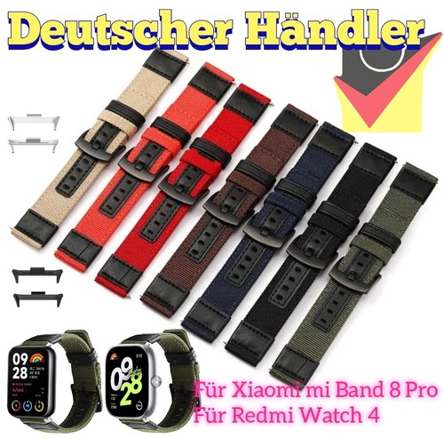 Nylon / Leder Armband für Xiaomi Mi smart Band 8 Pro / 9 Pro / Redmi Watch 4 - 第 1/28 張圖片
