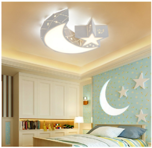 Kids Acrylic Star Moon Ceiling Light 