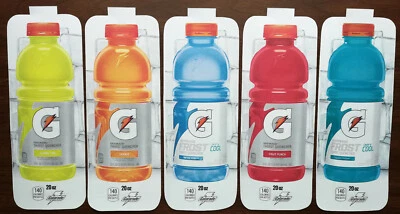 (5) Royal Vendors Chameleon "GATORADE" 20 oz Bottle Vend Labels (Flavor Strip)