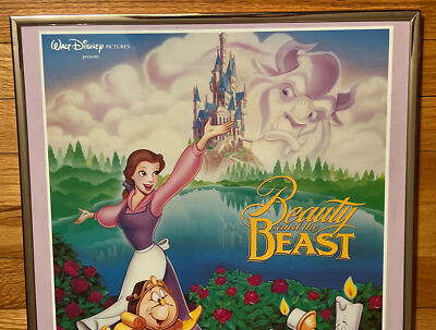 Beauty and the Beast Original Poster 20 x 16 Walt Disney 1989