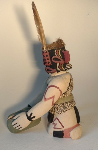 Hopi kneeling Heheya Katsina Doll Holding Watermelon by Jimmy Koots, - Bild 9 von 9