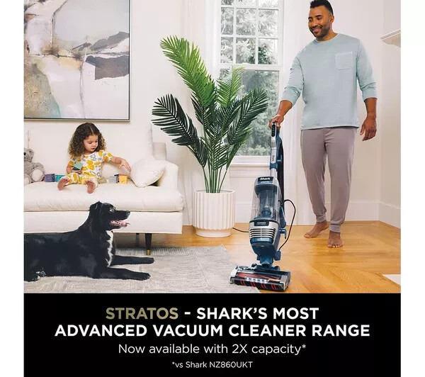 SHARK Stratos Anti Hair Wrap Pet AZ3000UKT Upright Bagless Vacuum 5YR