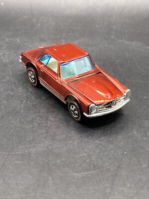Hot Wheels Redline Mercedes Benz 280SL Red HK White Int w Button
