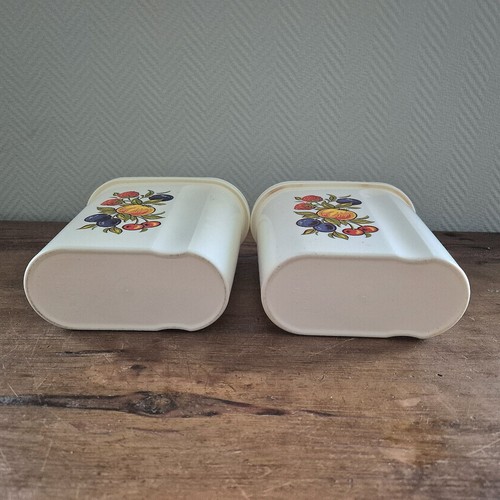 Vintage EMSA Top-Frisch Beige Hard Plastic Lidded Oval Storage Container Fruits - Picture 8 of 9