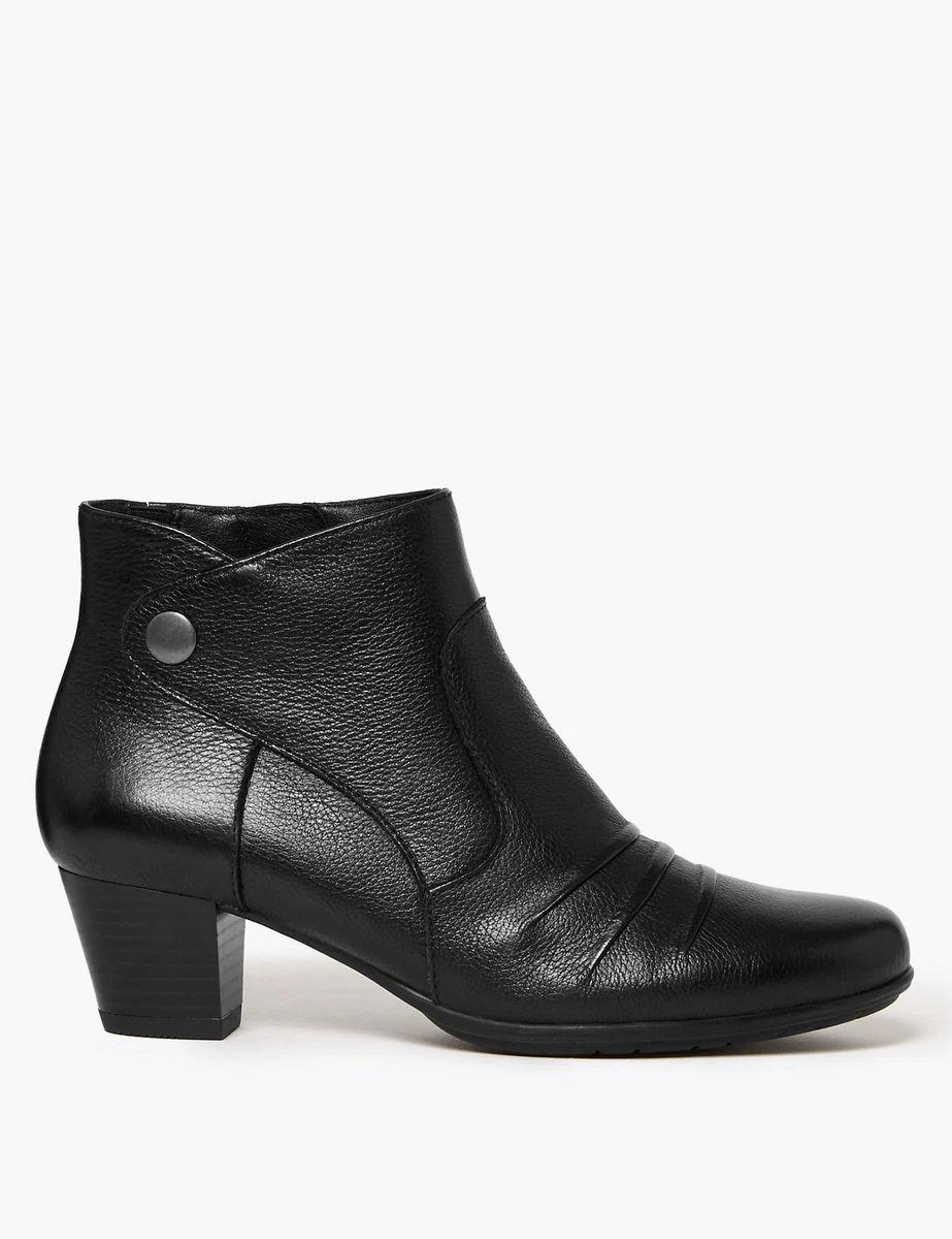 M&s womens boots wide best sale fit