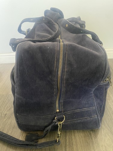 Roxy Vintage Corduroy Navy Blue 2 Wheeled Luggage. RARE - Picture 10 of 21