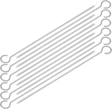 50 PCS 12-inch Stainless Steel Round Shish Kebab BBQ Skewers 