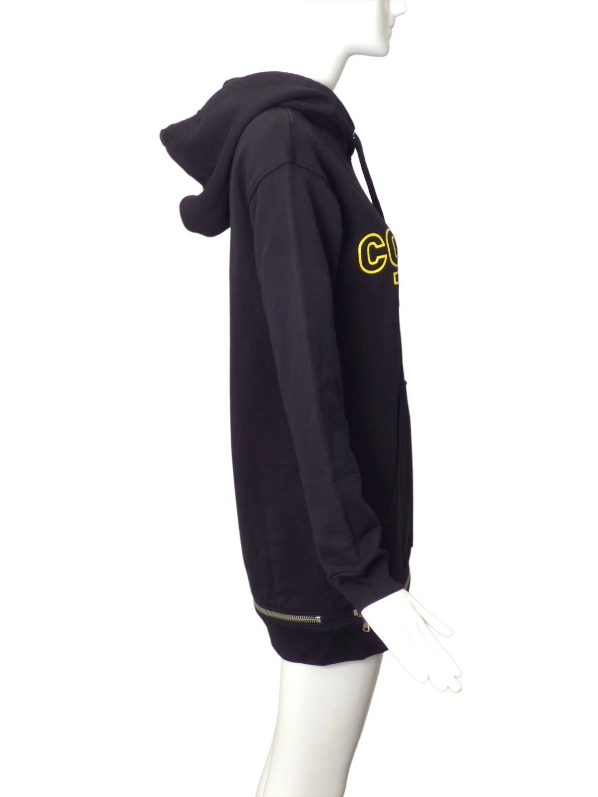 MOSCHINO COUTURE Abito nero con cappuccio Couture Wars 2018 nuovo con etichette taglia 2