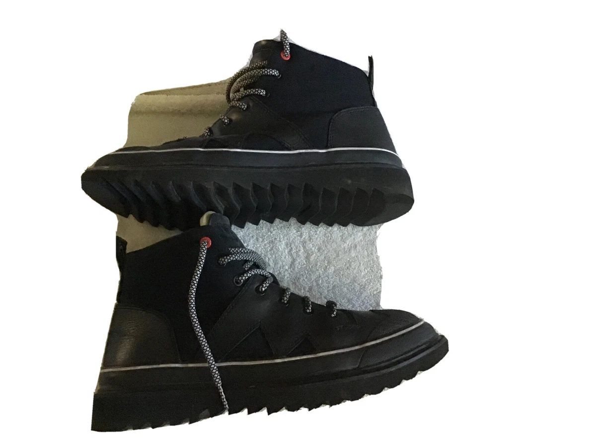 Diesel boots black size 12 EU 45 fit 11 rubber bottom lace up