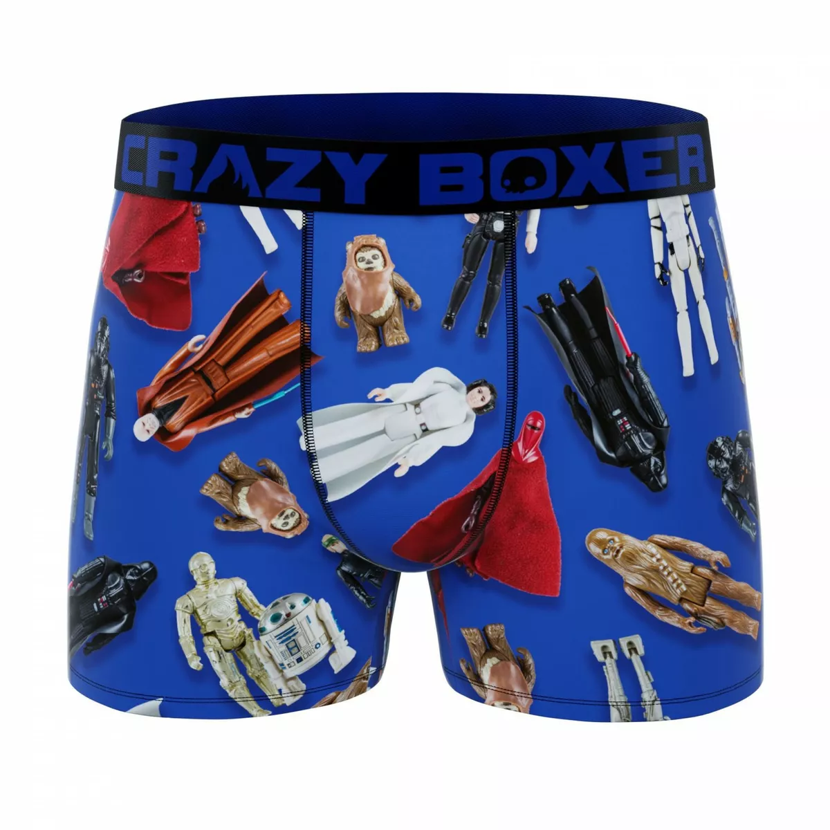 Crazy Boxers Star Wars Original Trilogy Figurines All Over Print Men s Boxer Br