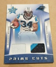2008 Donruss DeAngelo Williams 3CLR Dual Patch Card #ed/25 - Carolina Panthers