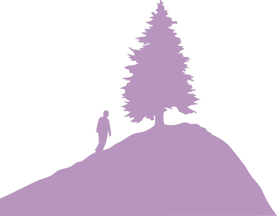 Camping Gear Minimalist Mountain Art Bumper Lone Ascent Vinyl Decal