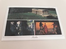 Cartolina SICILIA Segesta Tempio Erice Torretta Pepoli Pupi siciliani Viaggiata 