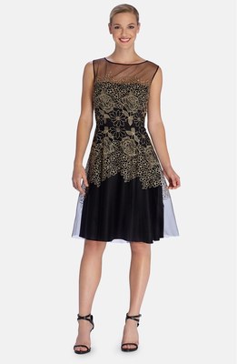 tahari embroidered fit and flare dress Niki Patchwork Embroidered Maxi Dress in Aurora Multi Linen – Gabriela  Hearst