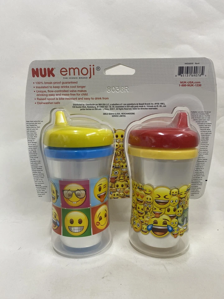 NUK 12+ meses emoji caño duro 9 onzas 2 tazas para sorber Foto 2 de 2