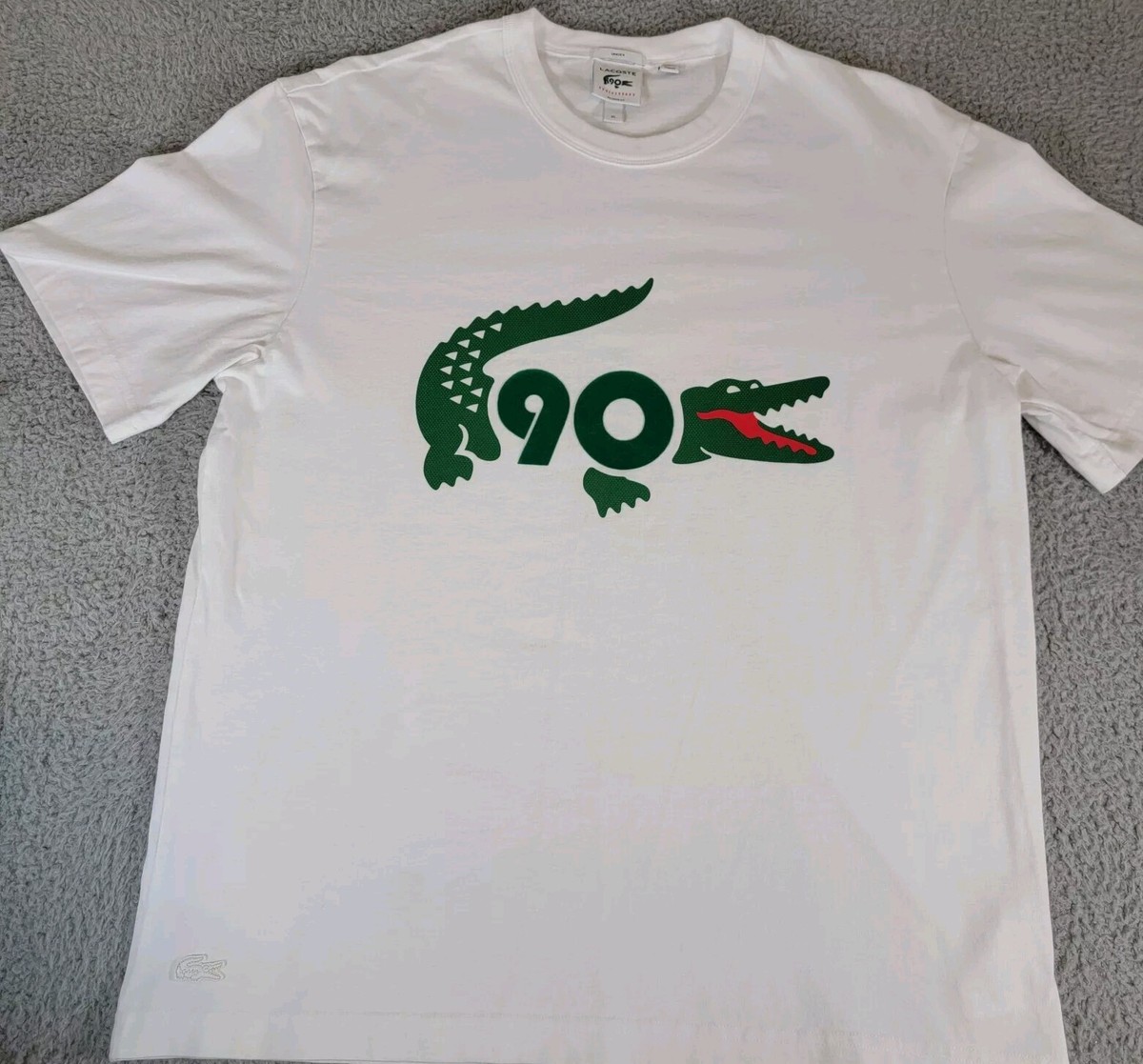 ★LACOSTE★ ONEPIECE X LACOSTE Big Croc T-Shirt White Black Lacoste x 'One Piece' Capsule Collection Info | Hypebeast
