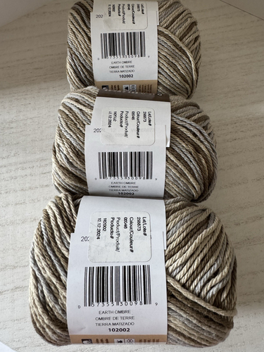Lily Sugar 'n Cream 100% Cotton Yarn~(3) 2 oz Skeins~Earth Ombre 02046 - Picture 6 of 6