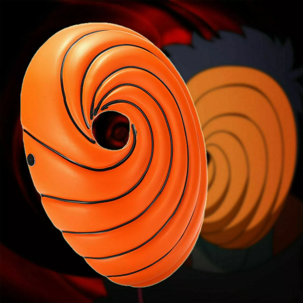 Naruto Akatsuki Tobi Uchiha Obito Madara Costume Helmet Mask Halloween ZG9