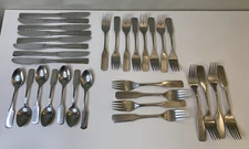 Set of 31 Stainless Spain Flatware Knives Dinner Forks Salad Forks Spoons