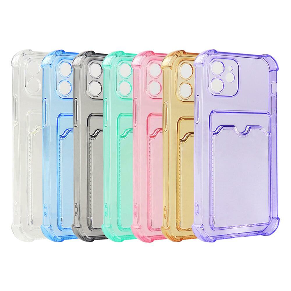 For iPhone 15 14 Pro Max 13 12 XS XR 87 Clear Wallet Card Holder