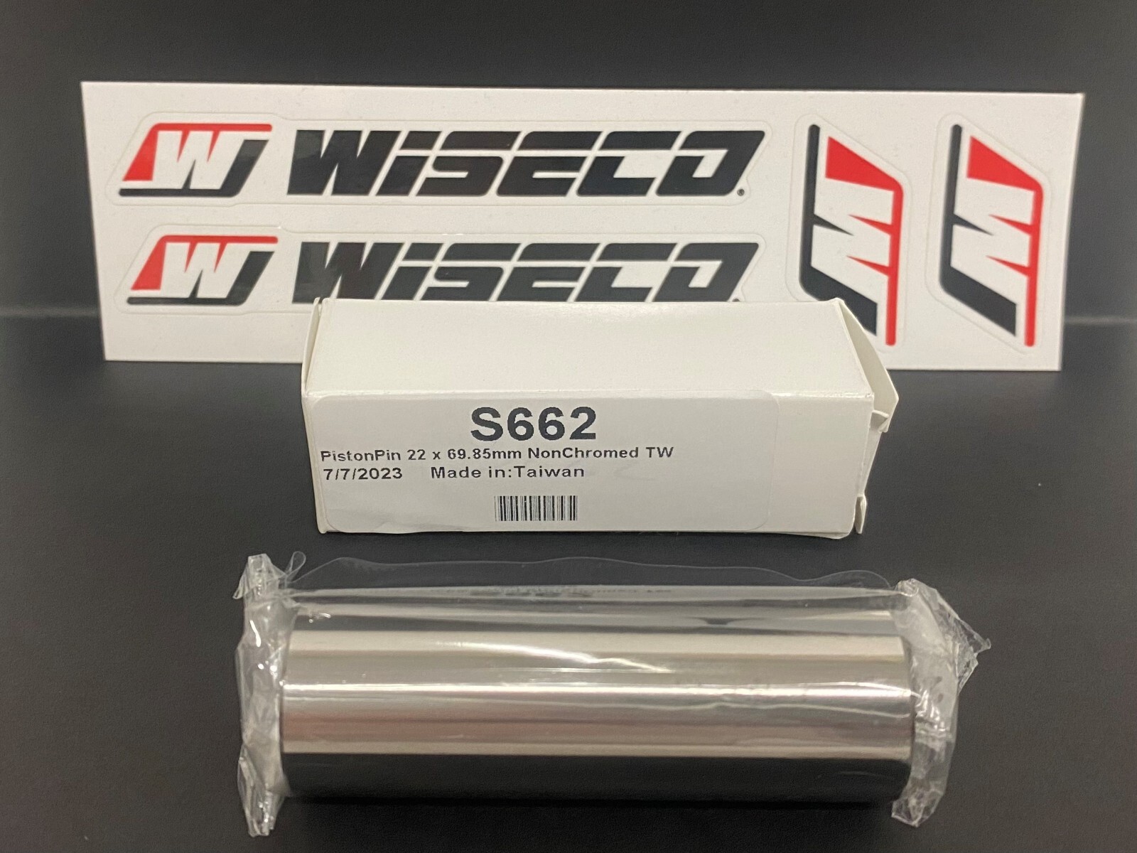 WISECO S662 SUPERFINISH WRIST PIN PISTON 22mm x 2.751" TAPER WALL TW