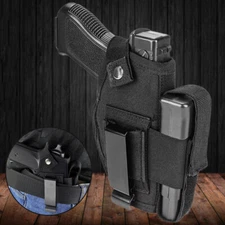 Tactical Right Left Hand Pistol Concealed Carry IWB OWB Gun Holster & Mag Pouch