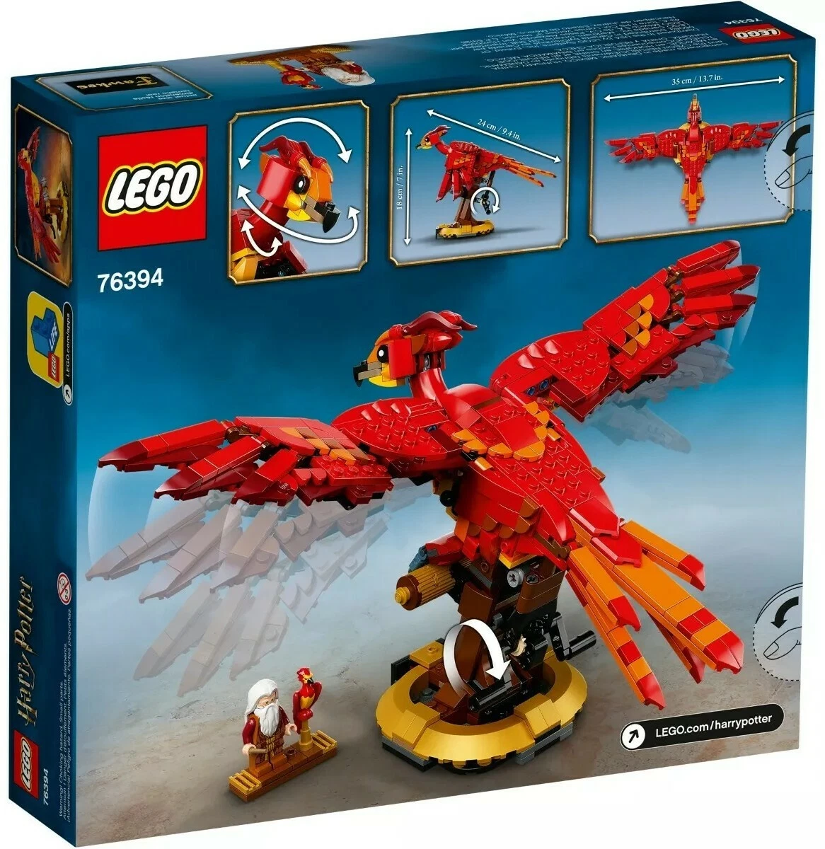 LEGO Harry Potter 76394 Fawkes Dumbledore s Phoenix 597 pcs