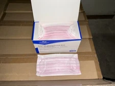 Disposable Face Masks Medical Surgical Dental 3-Ply Earloop ASTM Level 1 1000pc